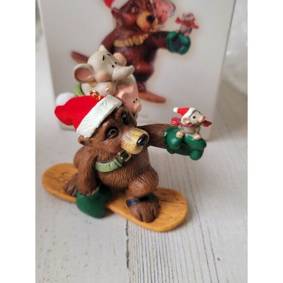 Hallmark up for fun Nick and Christopher 2008 ornament Xmas snowboard - Picture 2 of 6